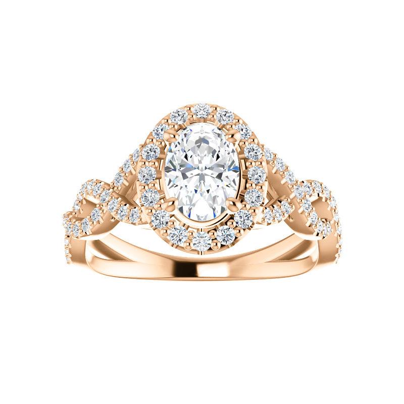 The Arlene Oval Cut Moissanite Ring