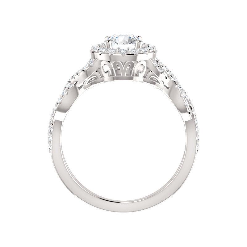 The Arlene Round Moissanite Ring