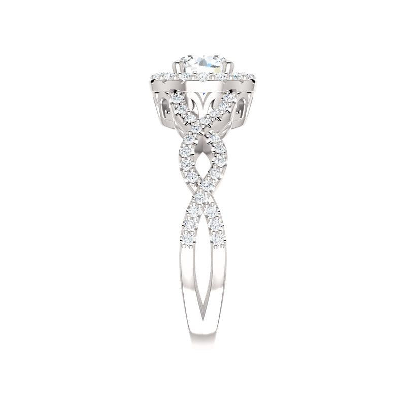 The Arlene Round Moissanite Ring