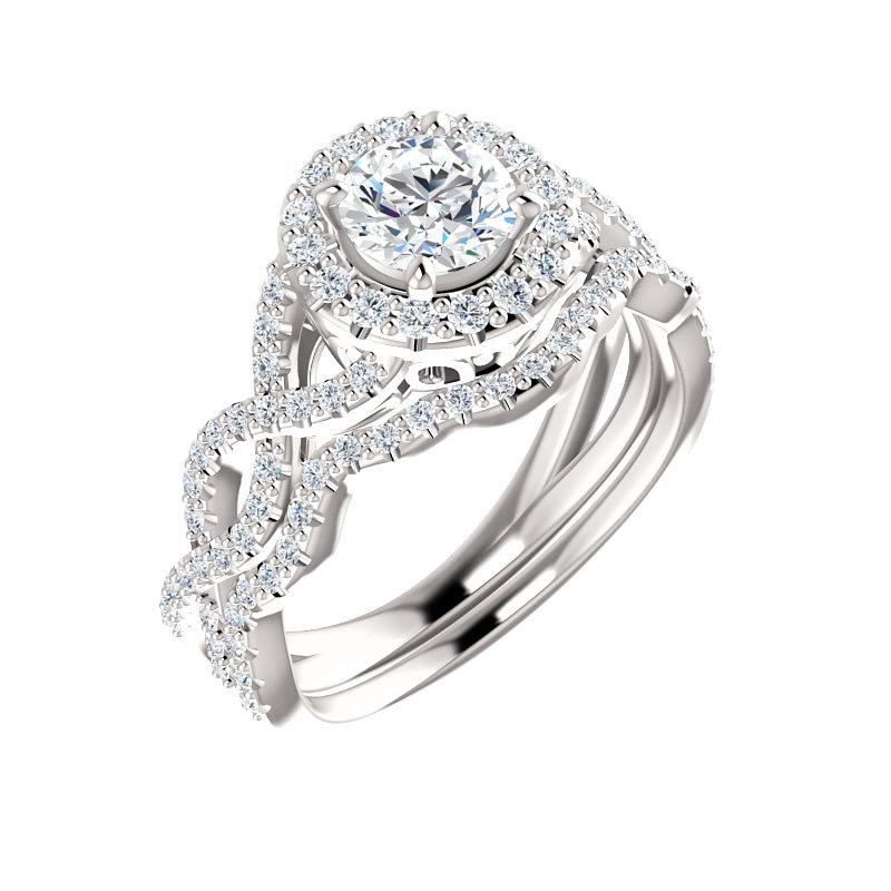 The Arlene Round Moissanite Ring