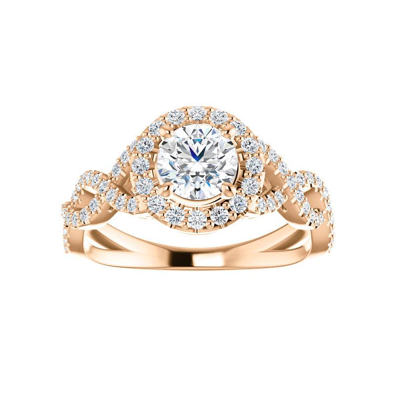 The Arlene Round Moissanite Ring