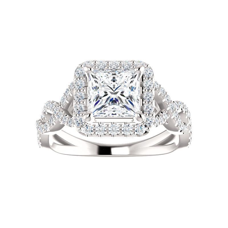 The Arlene Princess Moissanite Ring