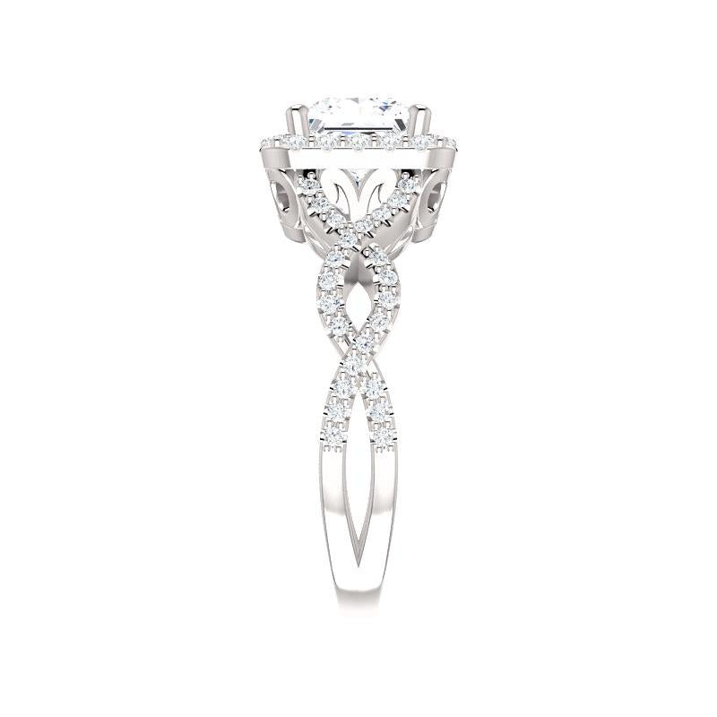 The Arlene Princess Moissanite Ring