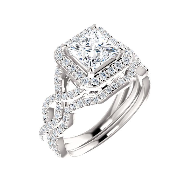 The Arlene Princess Moissanite Ring