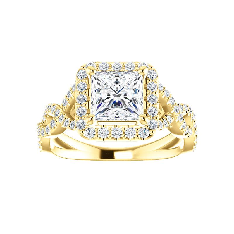 The Arlene Princess Moissanite Ring