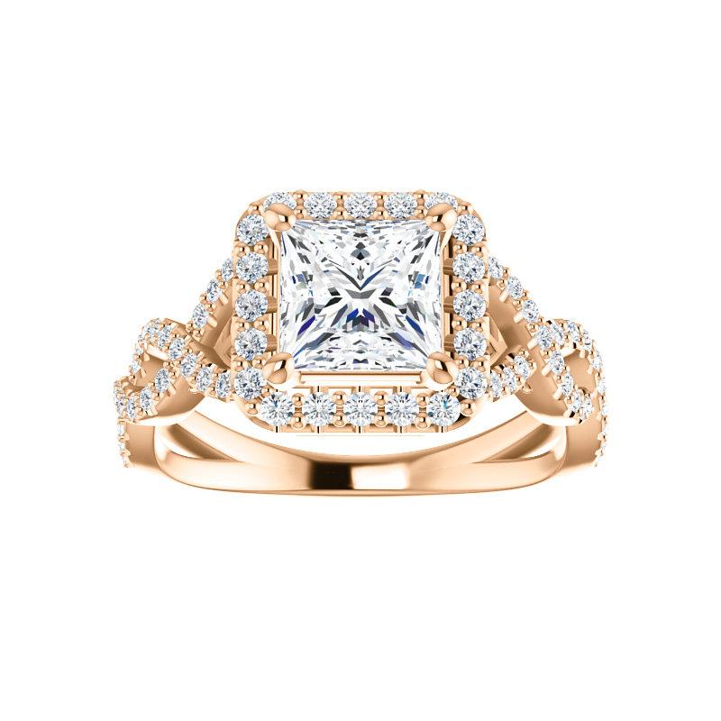 The Arlene Princess Moissanite Ring