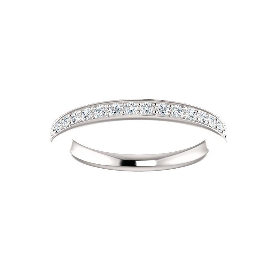 Amelia Moissanite wedding ring in white gold