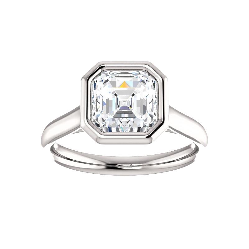 The Debra Asscher Lab Diamond Engagement Ring Rope Solitaire Setting White Gold