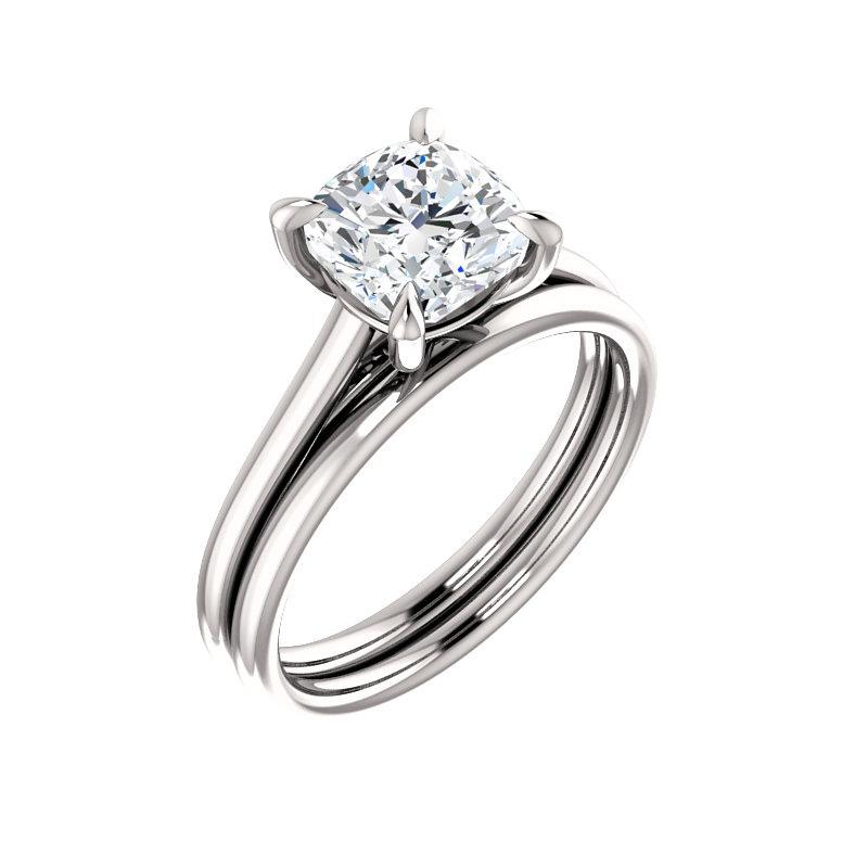 The Jane Cushion Moissanite Ring