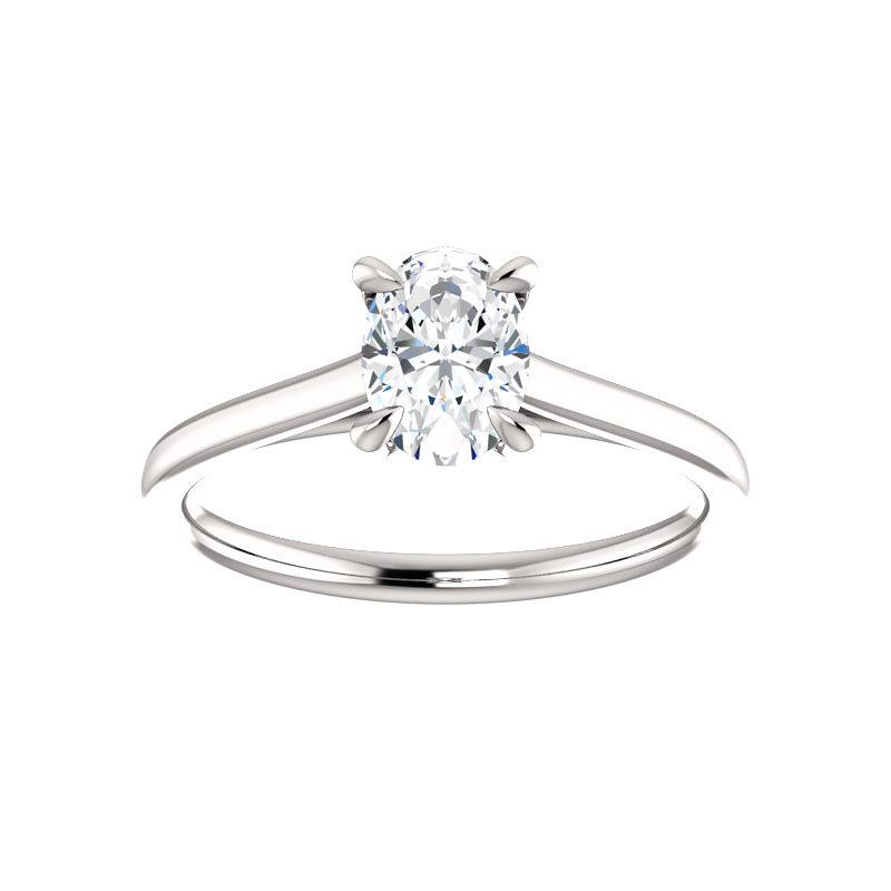 The Jane Oval Moissanite Ring