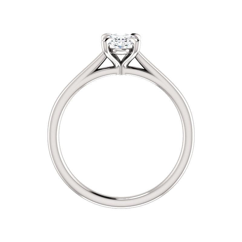 The Jane Oval Moissanite Ring
