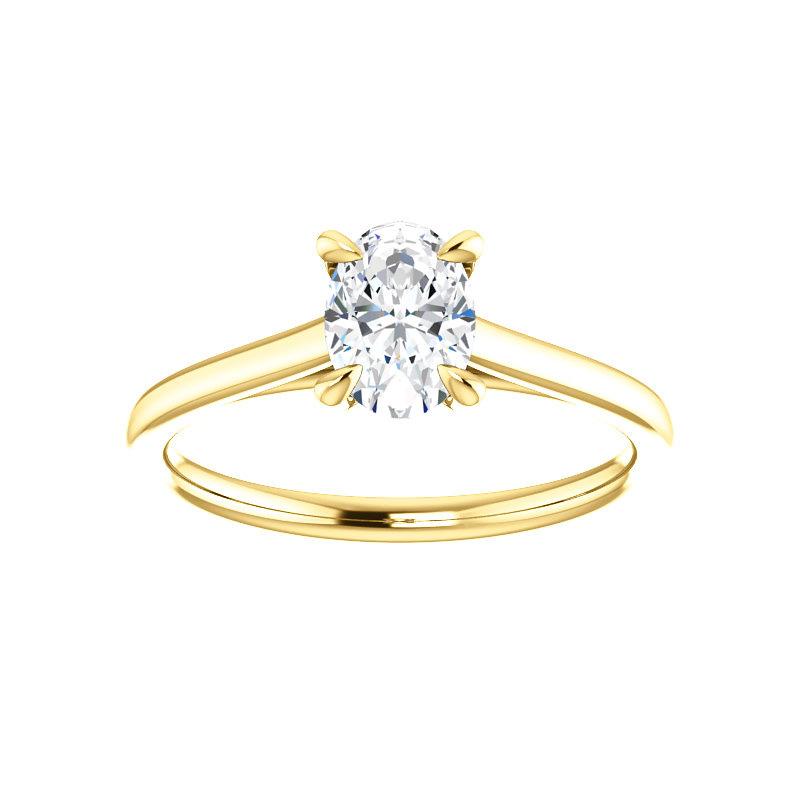 The Jane Oval Moissanite Ring