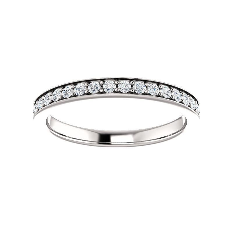 Andrea diamond wedding ring in white gold