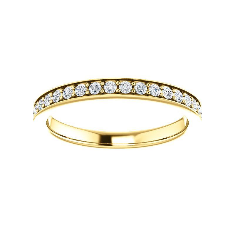 Andrea diamond wedding ring in yellow gold