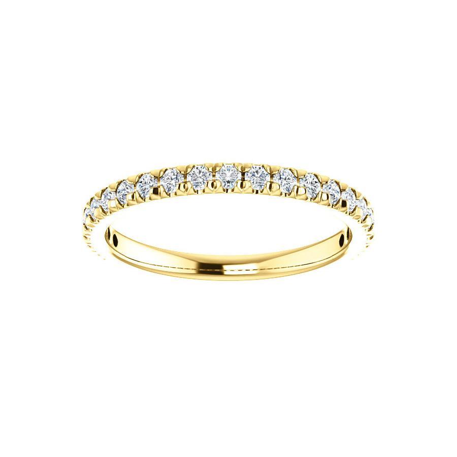 Kathe II Moissanite wedding ring in yellow gold