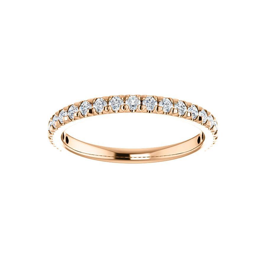 Kathe II Moissanite wedding ring in rose gold