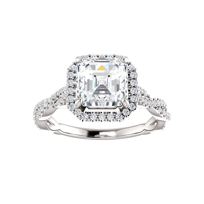 The Margie Asscher Moissanite Ring