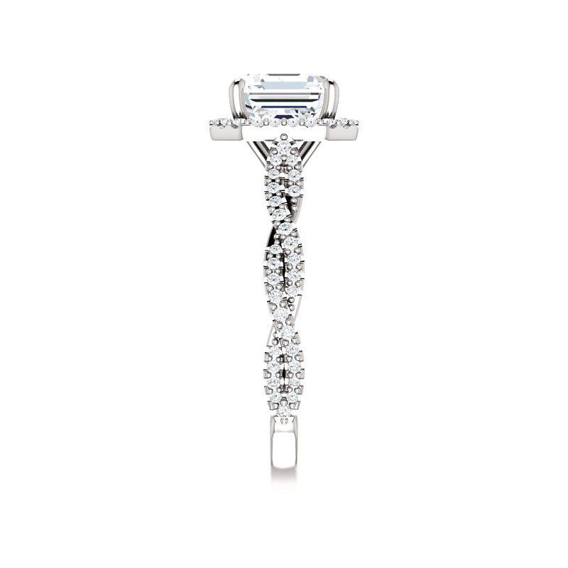 The Margie Asscher Moissanite Ring