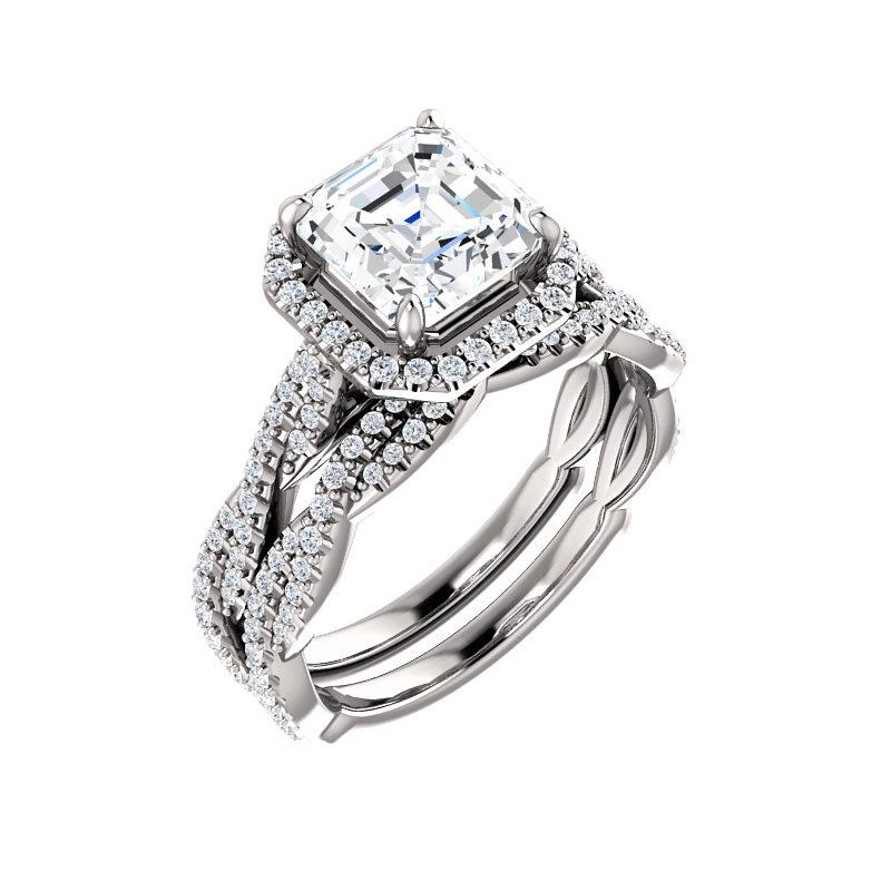 The Margie Asscher Moissanite Ring