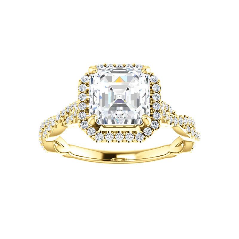 The Margie Asscher Moissanite Ring