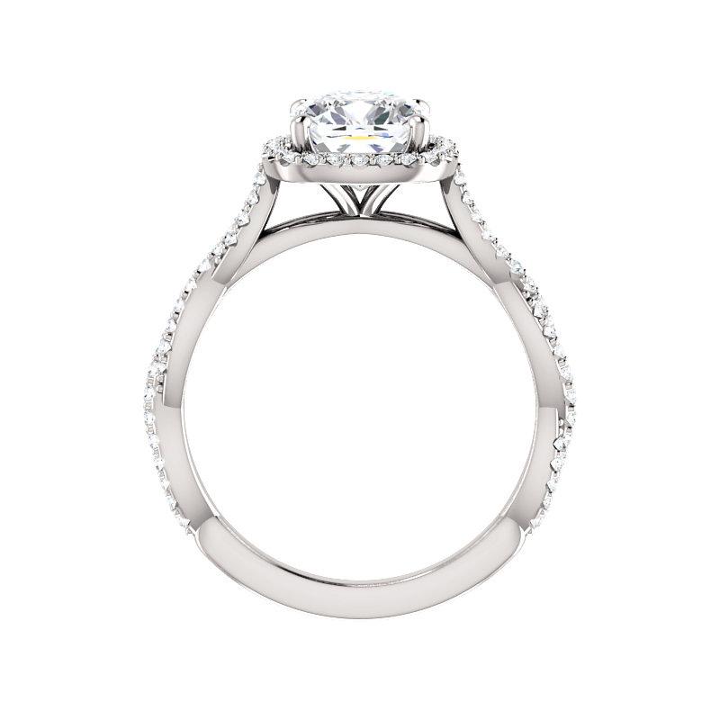 The Margie Cushion Moissanite Ring