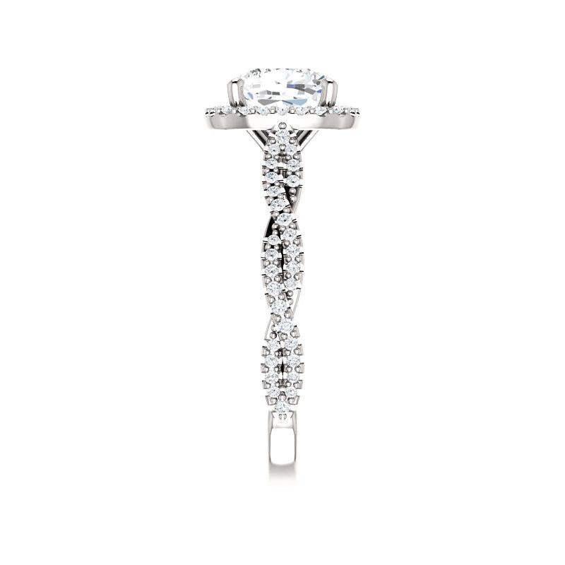 The Margie Cushion Moissanite Ring