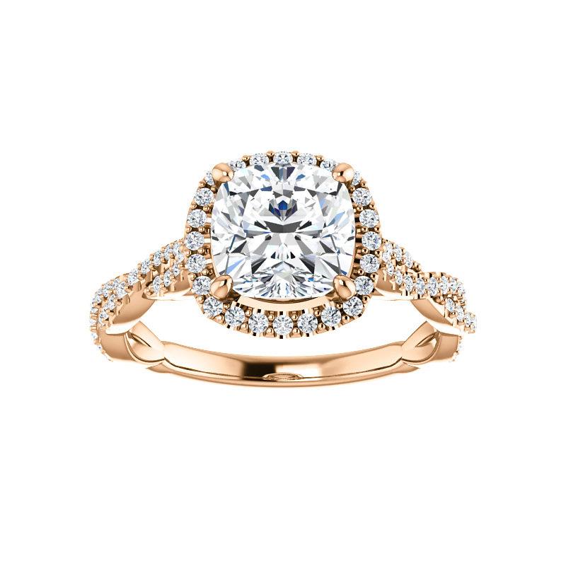 The Margie Cushion Moissanite Ring
