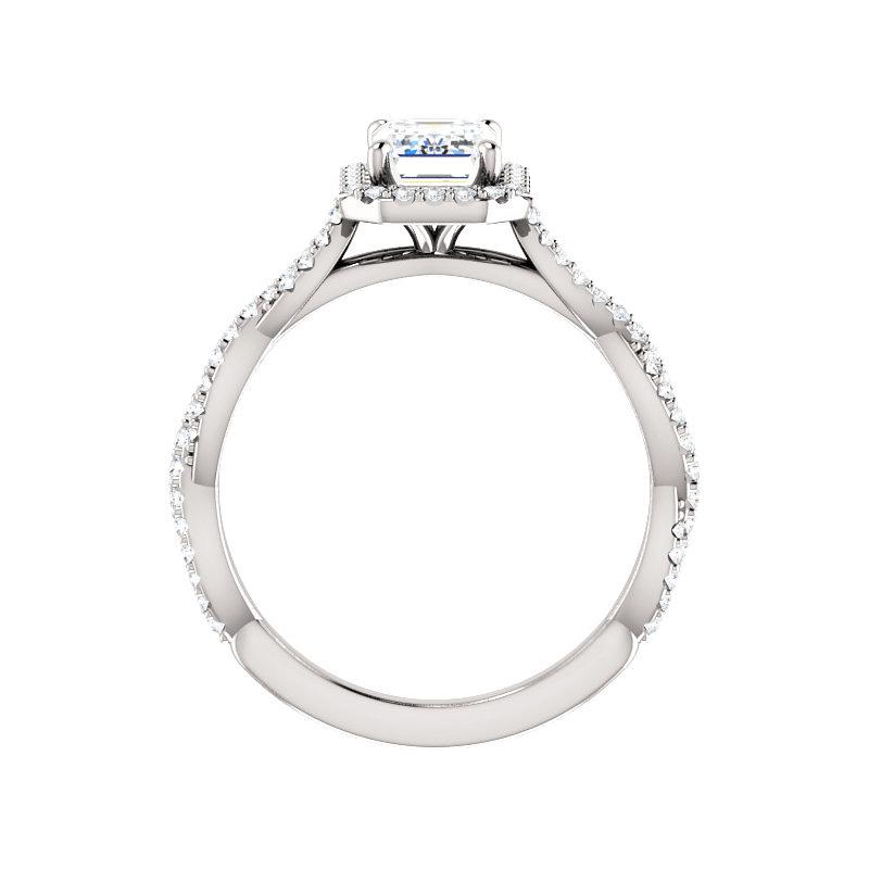 The Margie Emerald Moissanite Ring