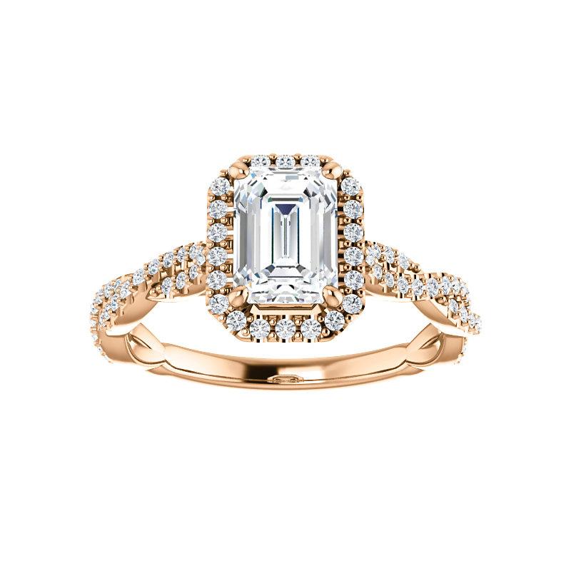 The Margie Emerald Moissanite Ring