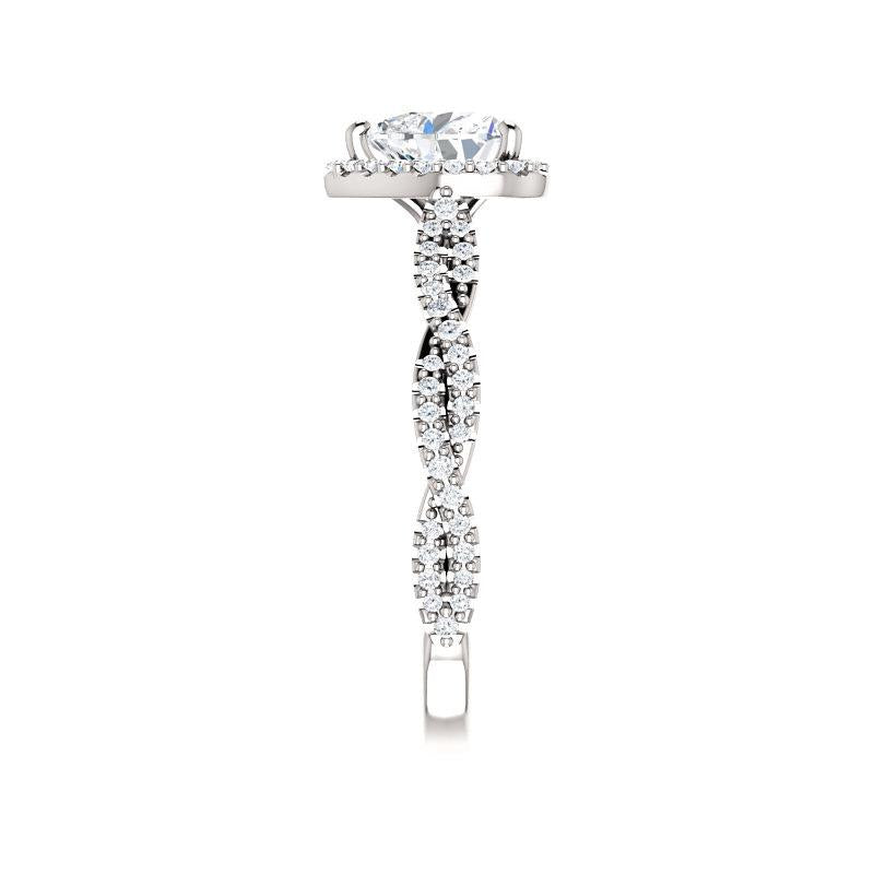 The Margie Heart Moissanite Ring