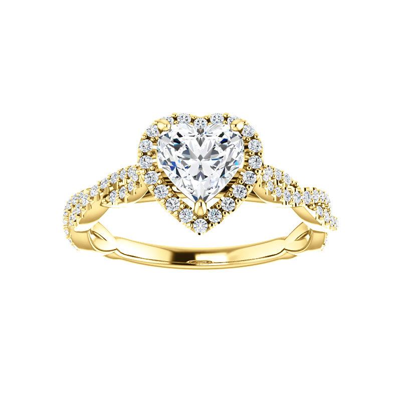 The Margie Heart Moissanite Ring