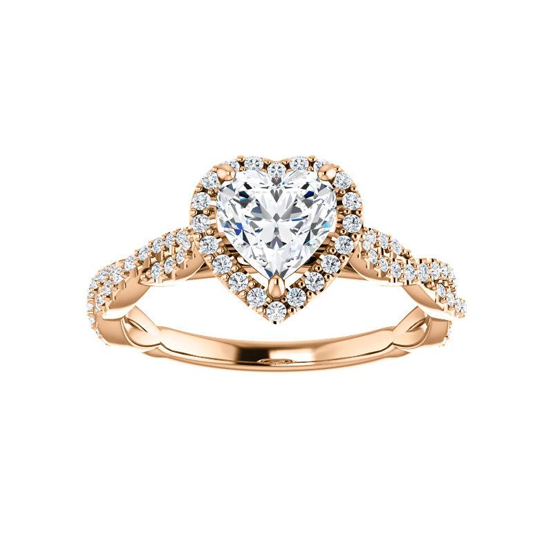 The Margie Heart Moissanite Ring