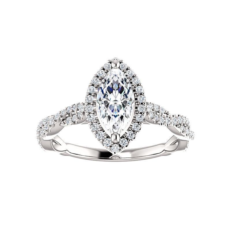 The Margie Marquise Moissanite Ring