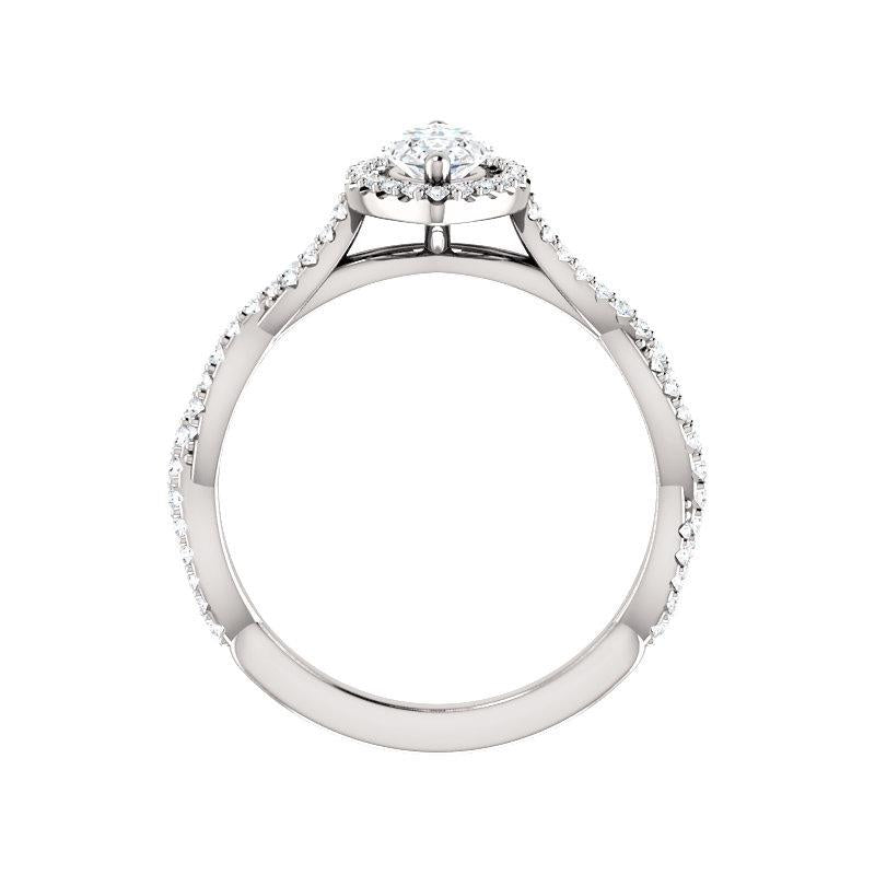 The Margie Marquise Moissanite Ring