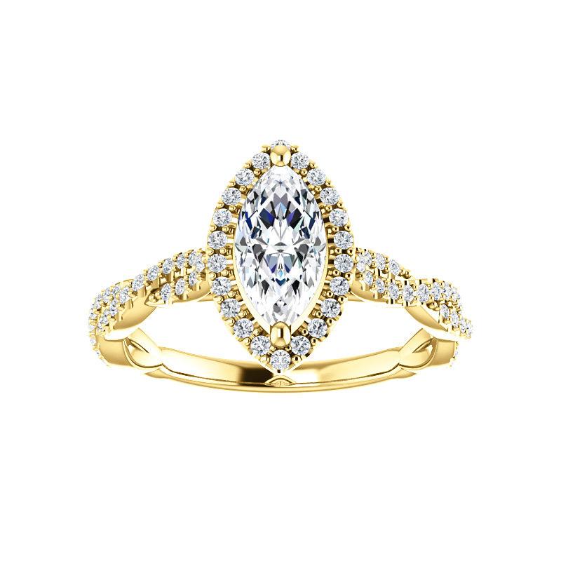 The Margie Marquise Moissanite Ring