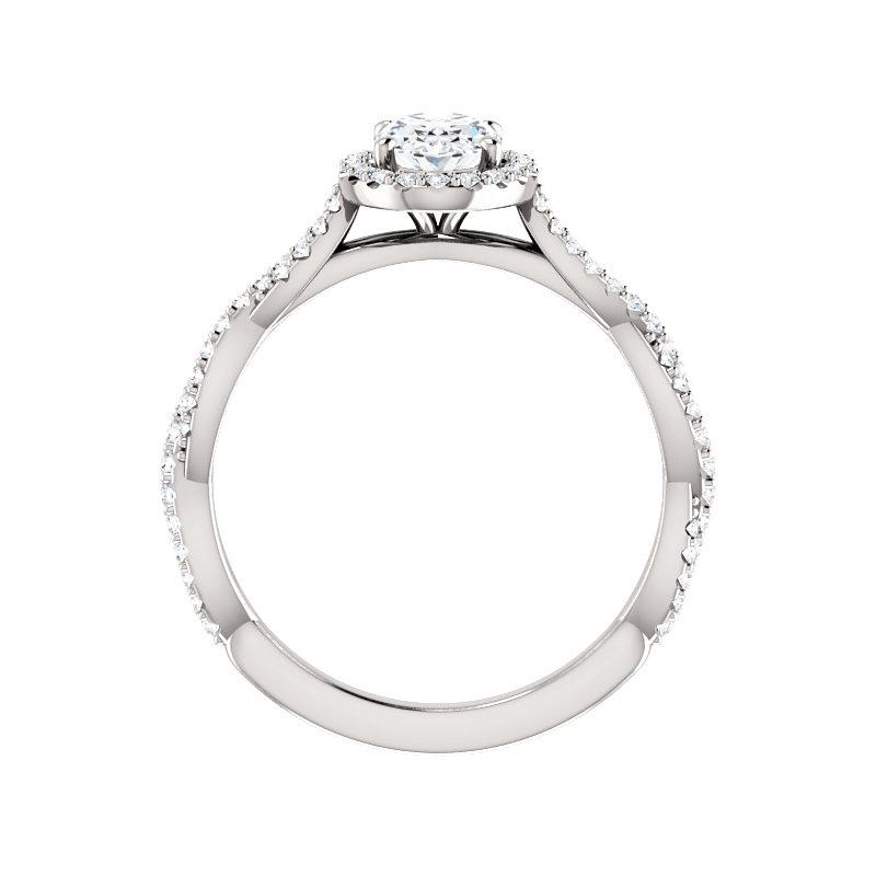 The Margie Oval Moissanite Ring