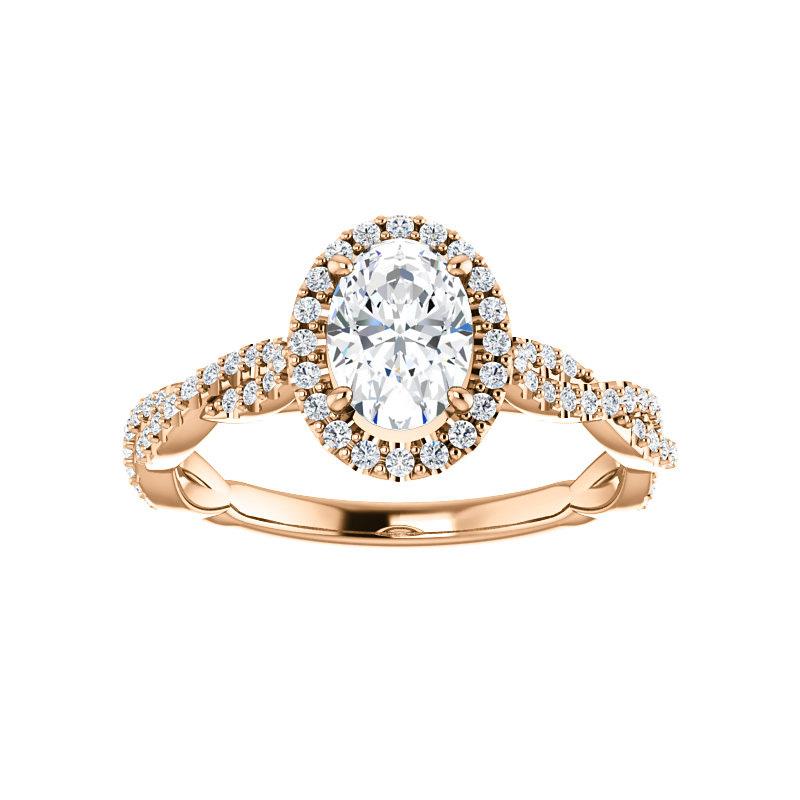 The Margie Oval Moissanite Ring