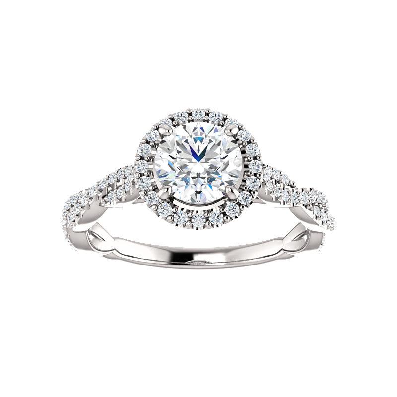 The Margie Round Moissanite Ring