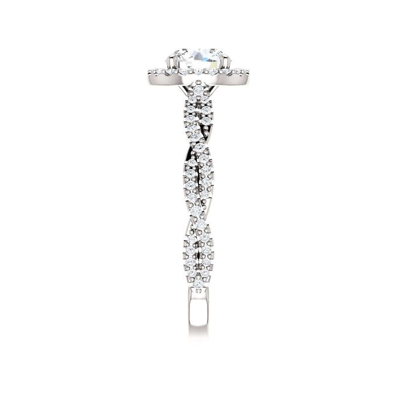 The Margie Round Moissanite Ring