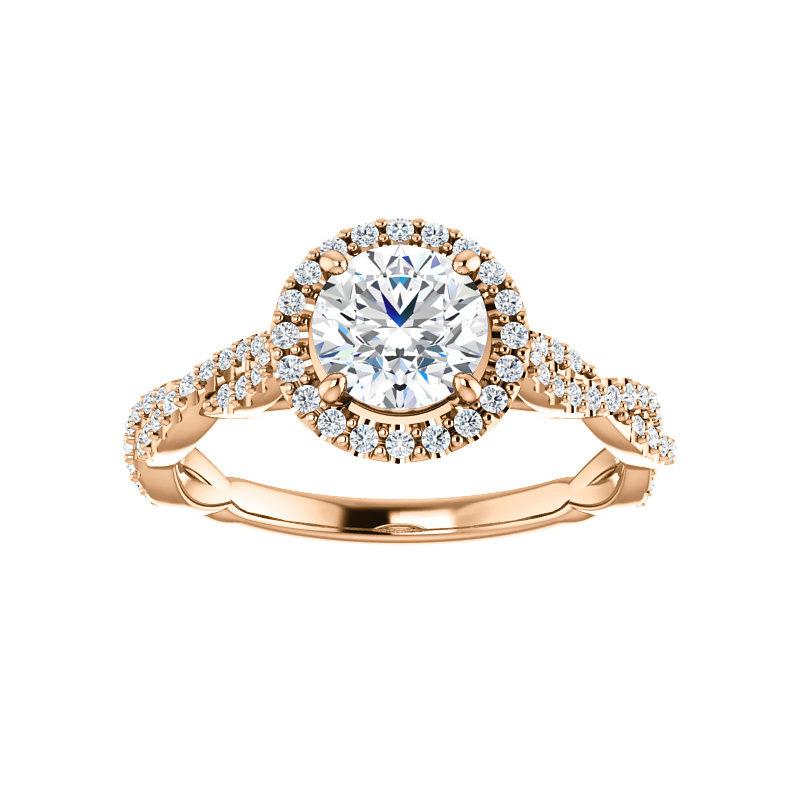 The Margie Round Moissanite Ring