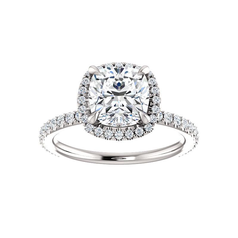 The Ada Cushion Moissanite Ring