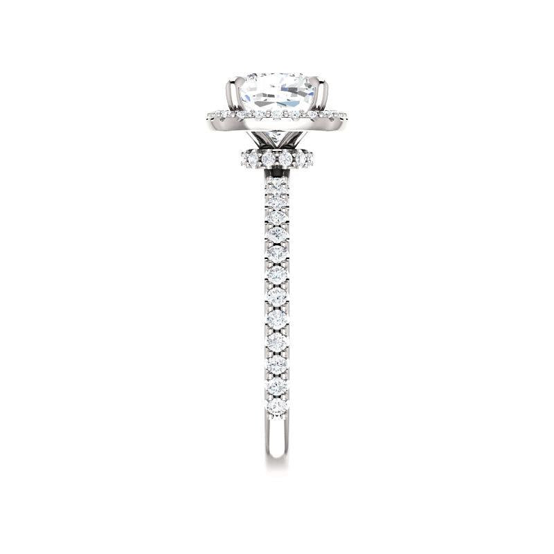 The Ada Cushion Moissanite Ring