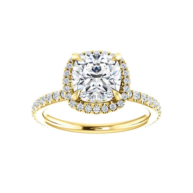 The Ada Cushion Moissanite Ring