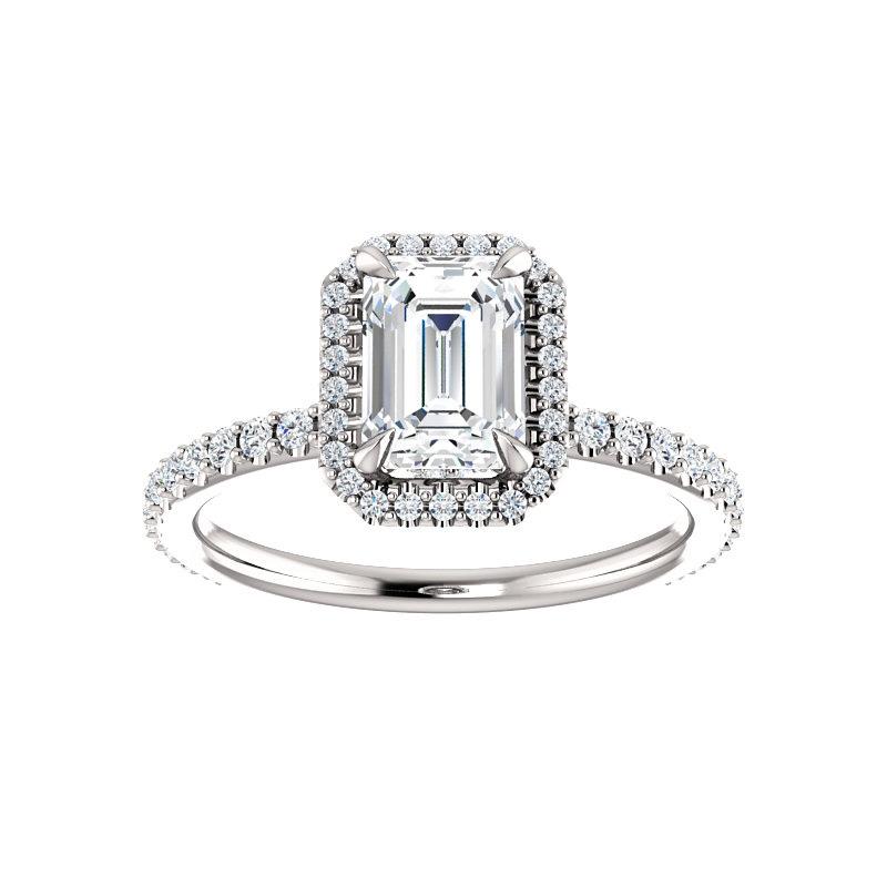 The Ada Emerald Moissanite Ring