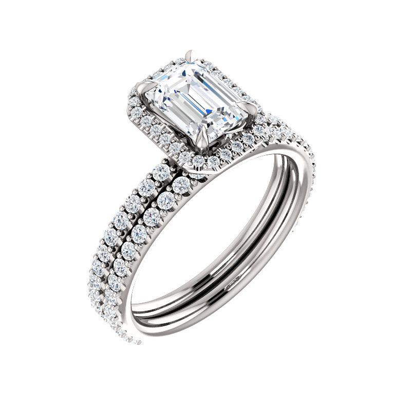 The Ada Emerald Moissanite Ring