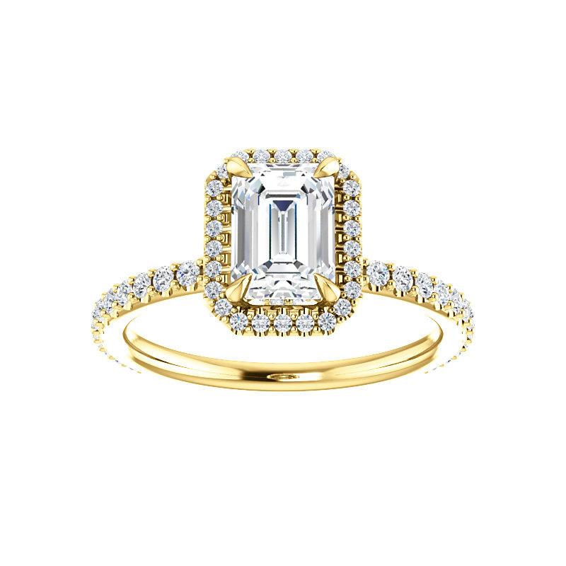 The Ada Emerald Moissanite Ring