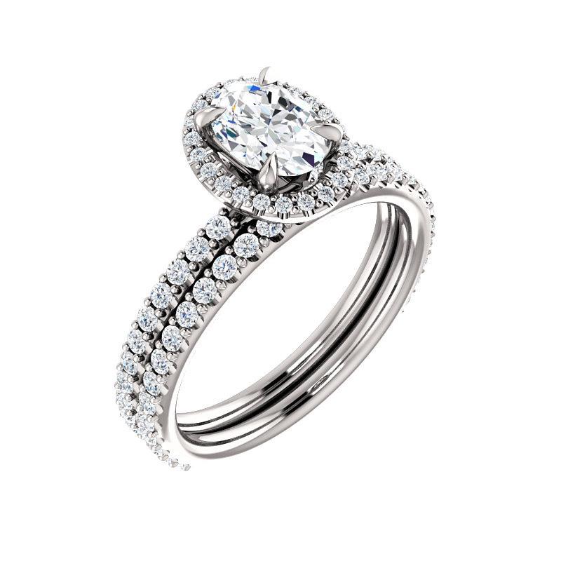 The Ada Oval Cut Moissanite Ring