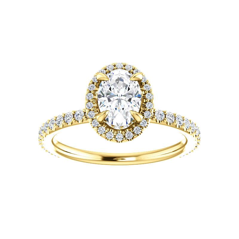 The Ada Oval Cut Moissanite Ring
