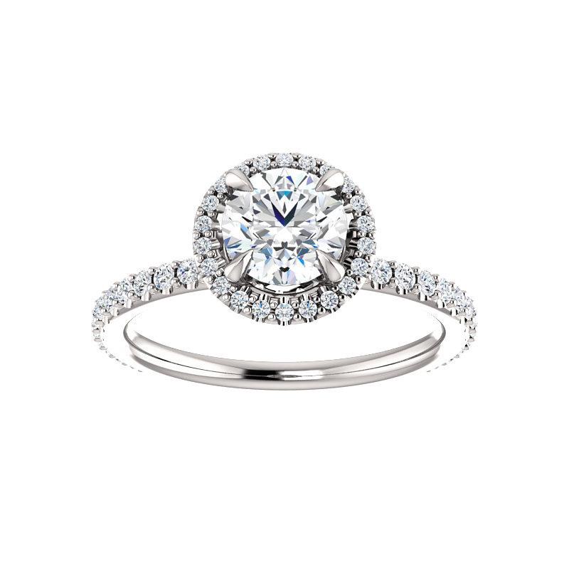 The Ada Round Moissanite Ring