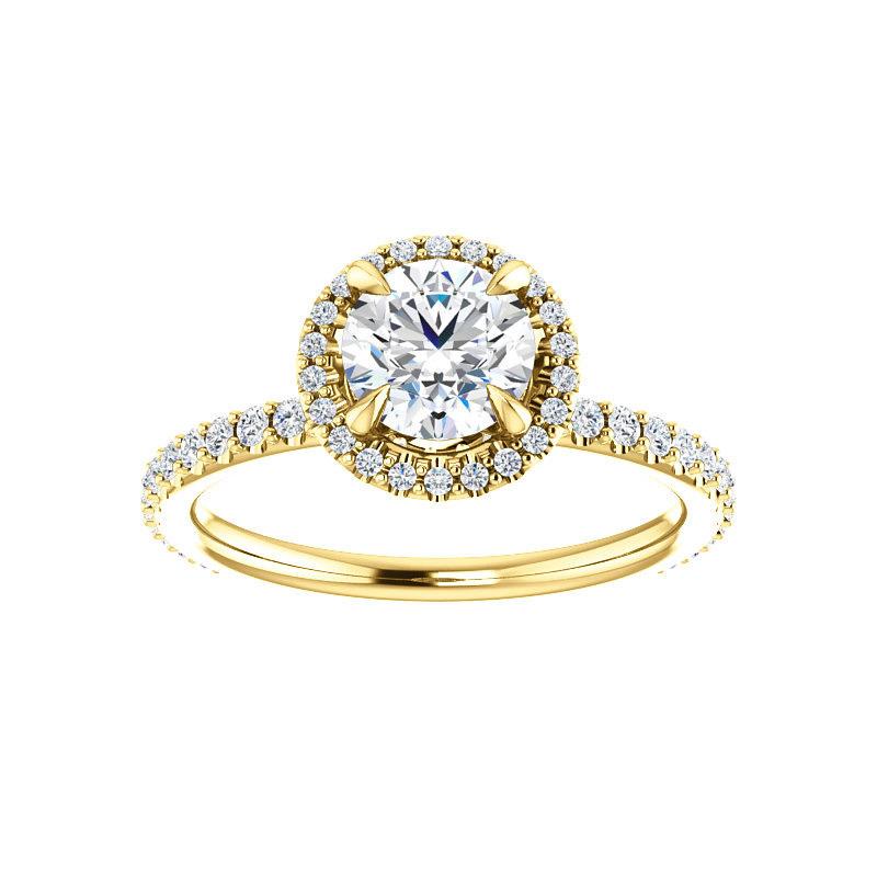 The Ada Round Moissanite Ring